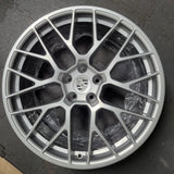 OEM 20" Porsche Macan RS Spyder Wheels Gloss Silver