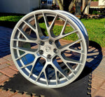 OEM 20" Porsche Macan RS Spyder Wheels Gloss Silver