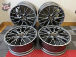 OEM 20" Porsche 991.2 911 RS Spyder Wheels Satin Platinum