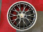 OEM 20" Porsche 991.2 911 RS Spyder Wheels Satin Platinum