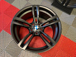 OEM 19" BMW 437M Forged Wheels Semi Gloss Black