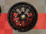 OEM 20" Porsche Macan RS Spyder Wheels Gloss Black