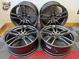 OEM 21" Porsche Cayenne Turbo Wheels Satin Platinum