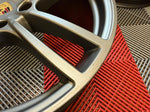 OEM 21" Porsche Cayenne Turbo Wheels Satin Platinum