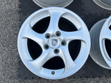 OEM 18" Porsche 996 911 TT Hollow Spoke Turbo Twist Wheels