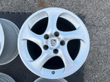 OEM 18" Porsche 996 911 TT Hollow Spoke Turbo Twist Wheels