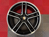 OEM 20" Porsche Macan Turbo Wheels Black Machined