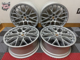 OEM 20" Porsche Macan RS Spyder Wheels Gloss Silver