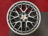 OEM 20" Porsche Macan RS Spyder Wheels Gloss Silver