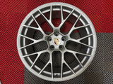 OEM 20" Porsche Macan RS Spyder Wheels Gloss Silver