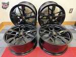 OEM 21" Porsche Taycan Cross Turismo Forged Wheels Satin Black