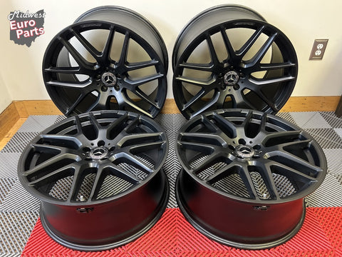 OEM 22" Mercedes Benz GLE63S AMG Wheels Rims Satin Black