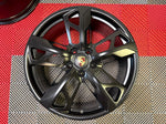 OEM 21" Porsche Taycan Cross Turismo Forged Wheels Satin Black
