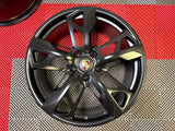 OEM 21" Porsche Taycan Cross Turismo Forged Wheels Satin Black