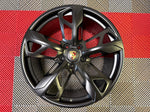 OEM 21" Porsche Taycan Cross Turismo Forged Wheels Satin Black