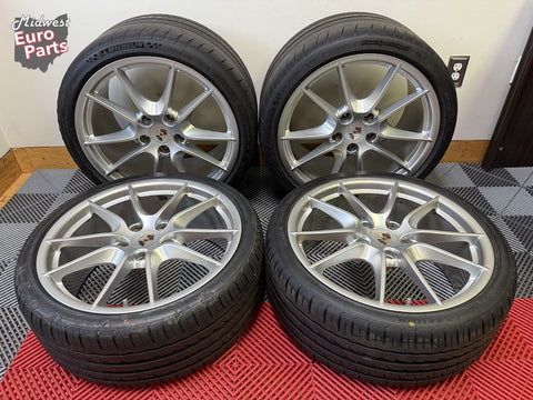 OEM 20" Porsche 991 911 Carrera S Narrow Body Wheels Silver