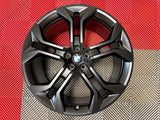 OEM 21" BMW Style 744 Wheels Satin Black