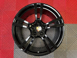 OEM 21" Porsche Cayenne Turbo II Forged Wheels Gloss Black