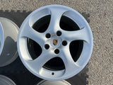 OEM 18" Porsche 996 911 TT Turbo Twist Wheels