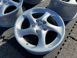 OEM 18" Porsche 996 911 TT Hollow Spoke Turbo Twist Wheels