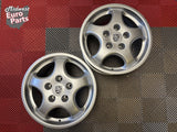 Pair OEM Porsche Carrera Cup 1 17x9.5" Wheels