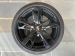 OEM 21" Porsche Taycan Cross Turismo Forged Wheels Rims Satin Black