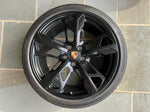 OEM 21" Porsche Taycan Cross Turismo Forged Wheels Rims Satin Black