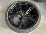 OEM 21" Porsche Taycan Cross Turismo Forged Wheels Rims Satin Black