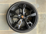 OEM 21" Porsche Taycan Cross Turismo Forged Wheels Rims Satin Black