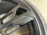 OEM 21" Porsche Taycan Cross Turismo Forged Wheels Rims Satin Black