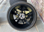 OEM 21" Porsche Taycan Cross Turismo Forged Wheels Rims Satin Black