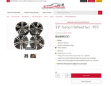OEM 19" Porsche 997 911 Turbo II Forged Wheels